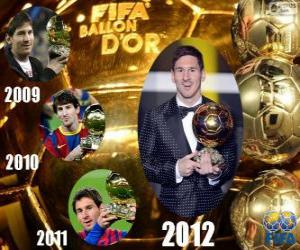 Puzzle Νικητής d'Or 2012 της FIFA Ballon Lionel Messi